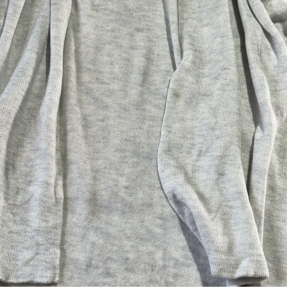 One Grey Day open cardigan lightweight viscose longline drape gray Large - Picture 3 of 11